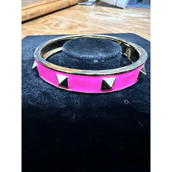 Sequin Nordstrom Multicolor Gold Tone Statement Enamel Bangle Bracelet # 209 - Picture 2 of 3